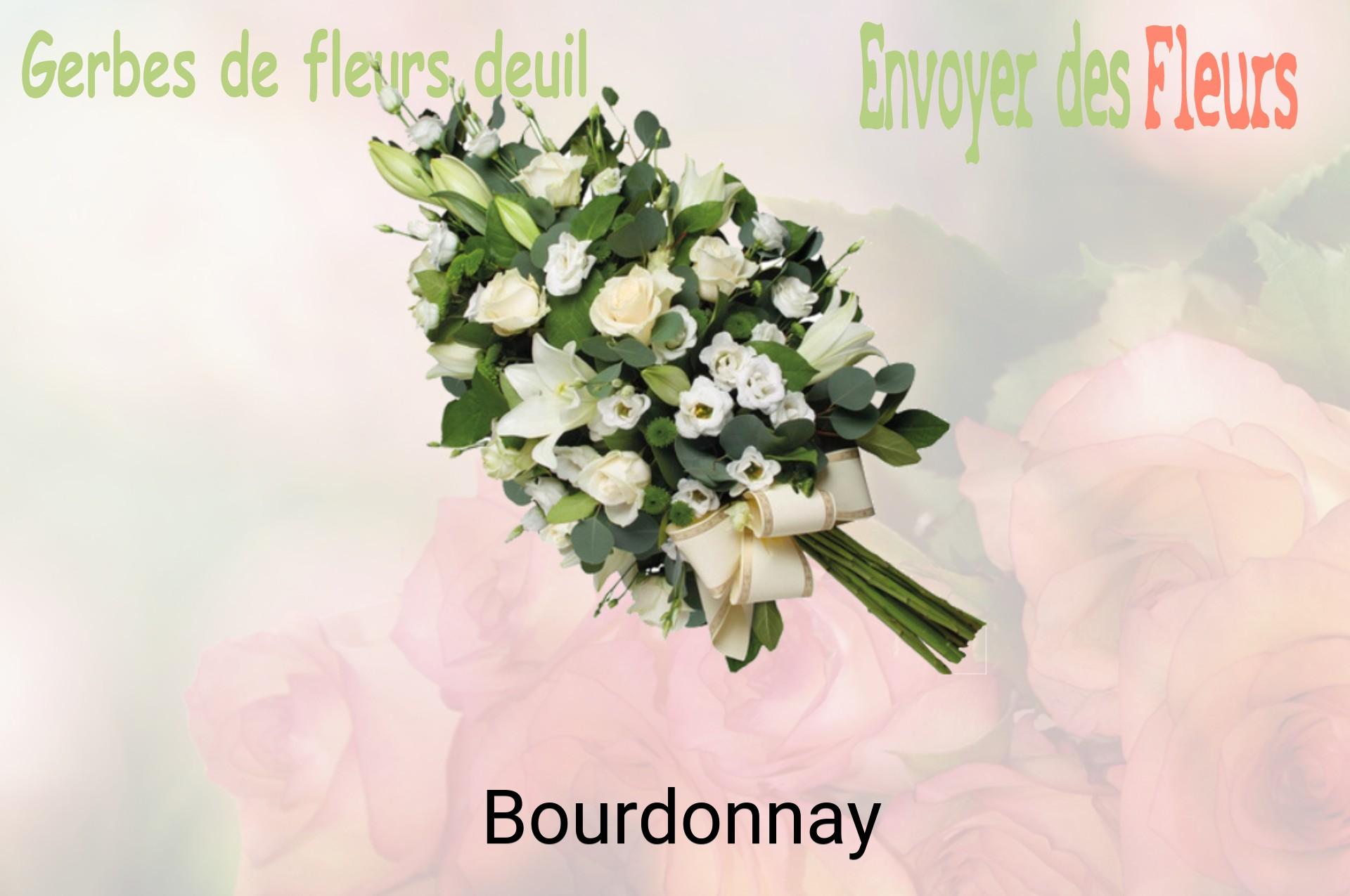Gerbe de fleurs de deuil livrée à Bourdonnay